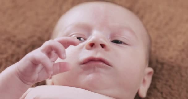 Μωρό με μια κουδουνίστρα — Αρχείο Βίντεο