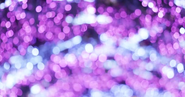 Bokeh di illuminazione di anno nuovo — Video Stock