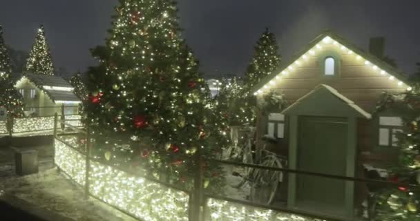 Kerstmarkt 2020 op Manezhnaya Square — Stockvideo