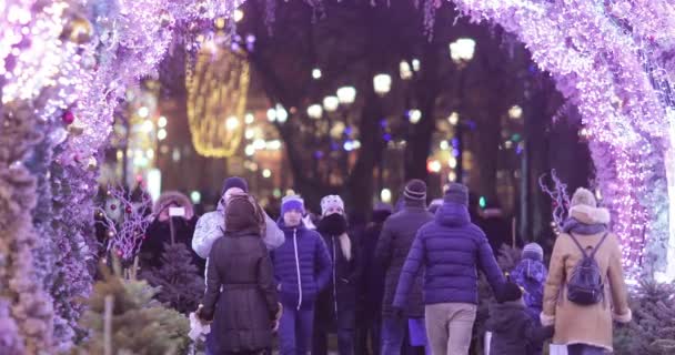 Arco da una ghirlanda e Nuovo — Video Stock