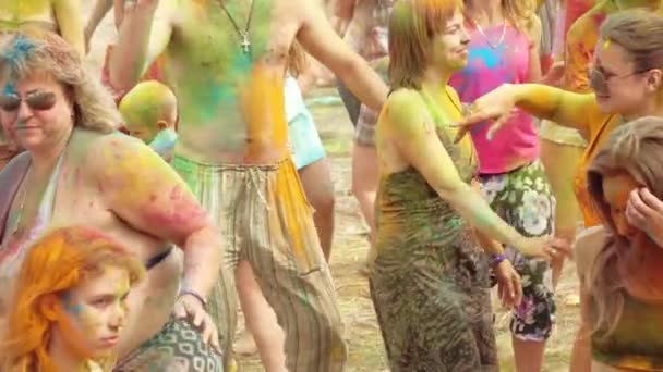 Holi färger Festival — Stockvideo