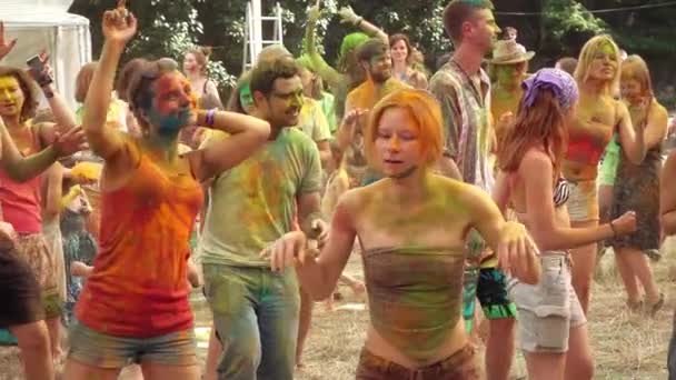 Festival dei Colori di Holi — Video Stock