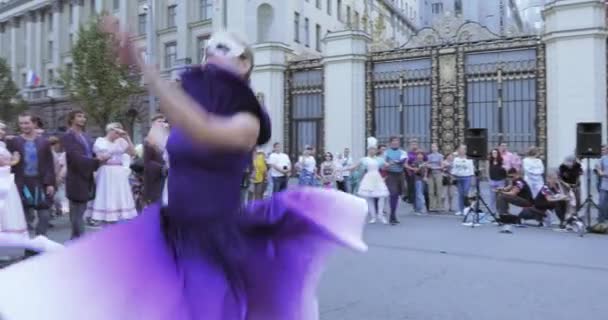 Actuación de ballet en la celebración — Vídeo de stock