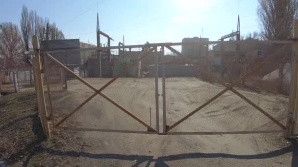 Estación de bombeo entre la estación de calor y el sumidero de escoria — Vídeo de stock