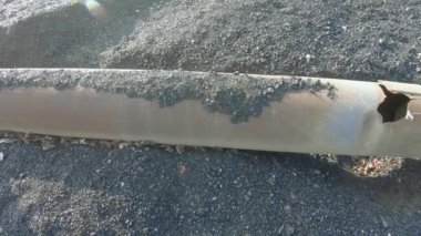 Pipe rusty and damaged