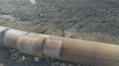 Pipe rusty and damaged