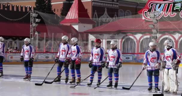 Partido amistoso de hockey — Vídeos de Stock