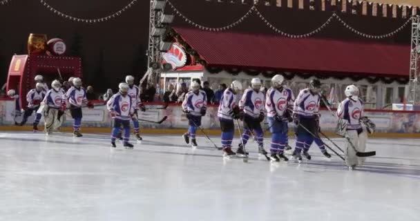 Partido amistoso de hockey — Vídeos de Stock