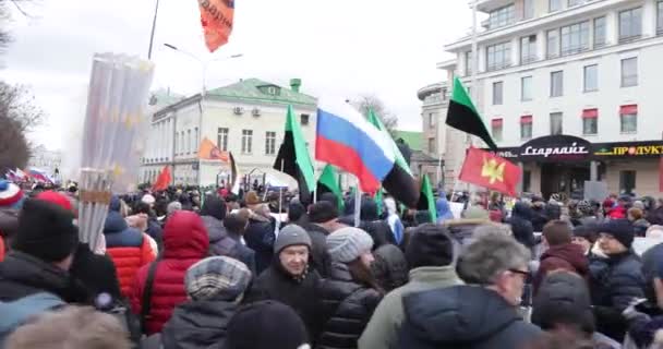 Março em memória de Nemtsov — Vídeo de Stock