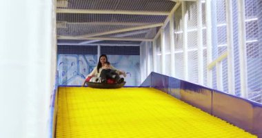 Mom and baby on tubes