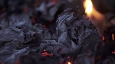 Yanan kömür kağıdı