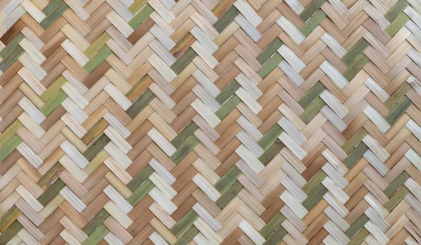 Rattan Texture Detail Handcraft Bamboo Weaving Texture Background Woven Pattern — Stock Photo, Image