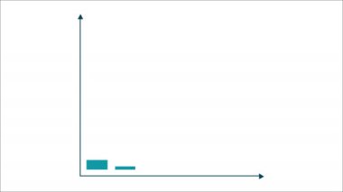 Büyüyen grafik. Mali bar artan kar gösteren diyagram