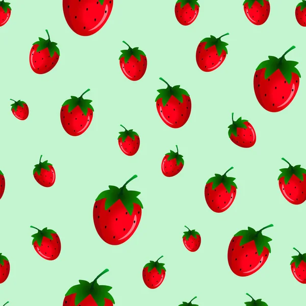 딸기가 없는 패턴이죠. 벡터 일러스트. — 스톡 벡터
