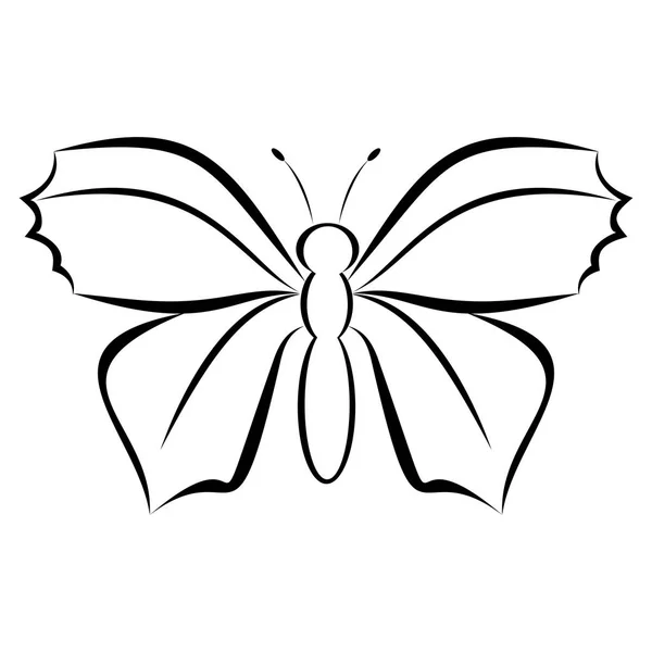 Jednoduchá moderní butterfly logo — Stockový vektor