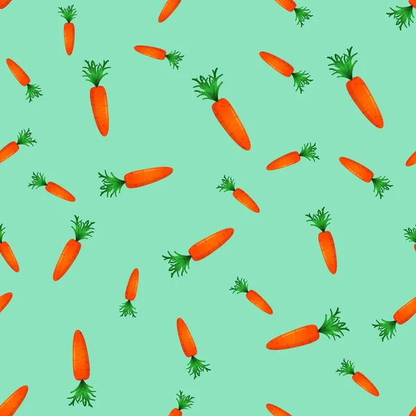 Безшовний візерунок з морквою. Векторна ілюстрація — стоковий вектор