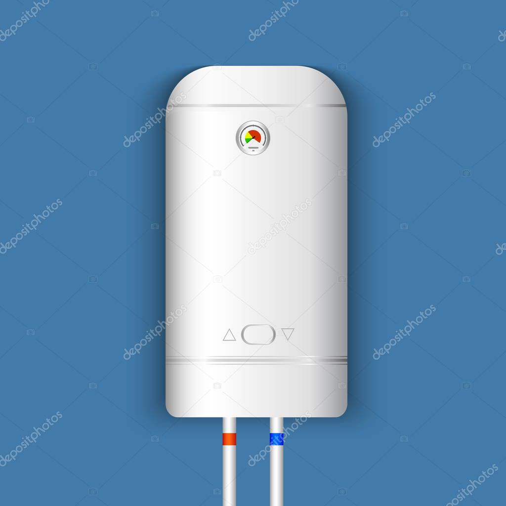 White electric water heater