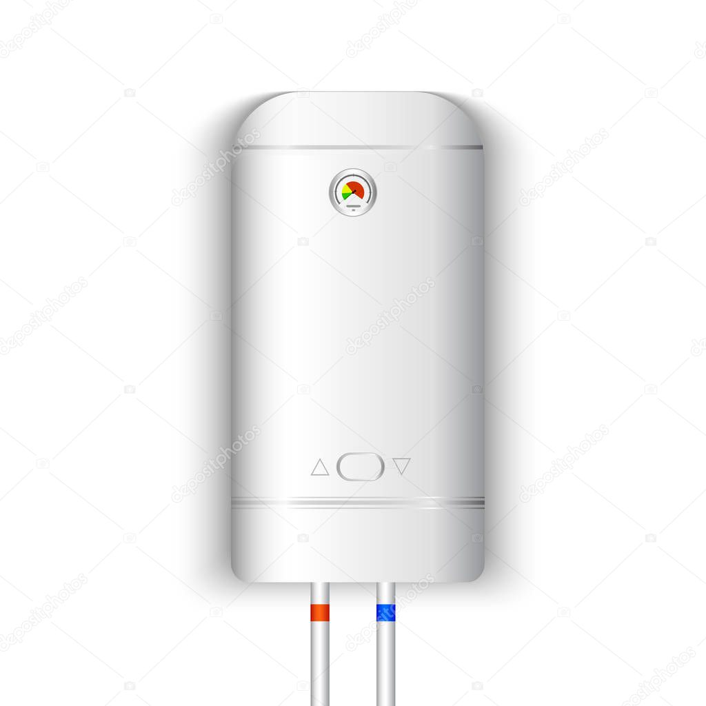White electric water heater