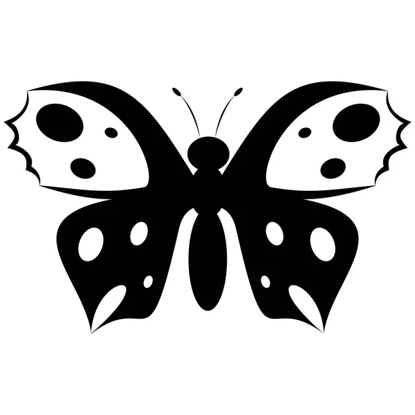Semplice logo farfalla moderna — Vettoriale Stock