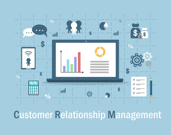 Customer Relationship Management — Stock Vector