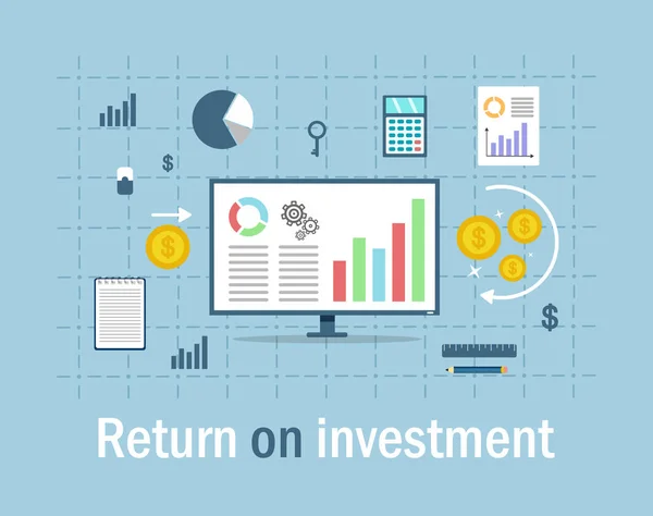 Rendimiento de la inversión — Vector de stock