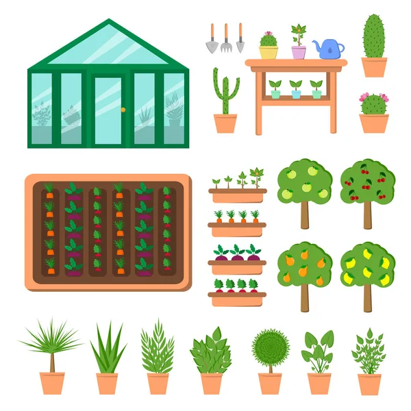 Vector set of plants. — Stock Vector