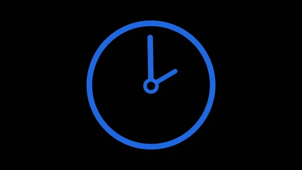 Bakgrunnsbevegelse med roterende klokke i tolvtimerssløyfe – stockfoto