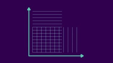 Büyüyen grafik. Mali bar artan kar gösteren diyagram.