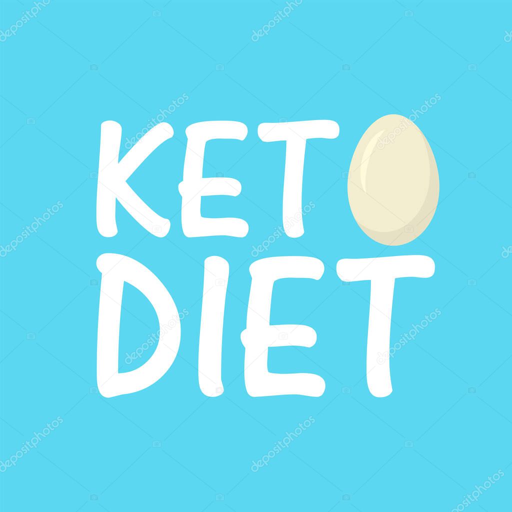 Keto Diet. Healthy food - fats, proteins and carbs