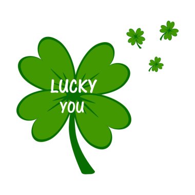Ne kadar şanslısın. İrlanda St. Patricks Günü yeşil yonca