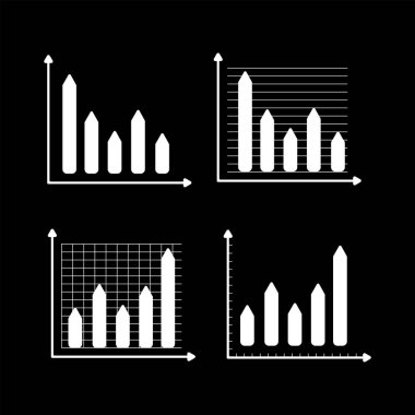 Büyüyen grafik. Mali bar artan kar gösteren diyagram.