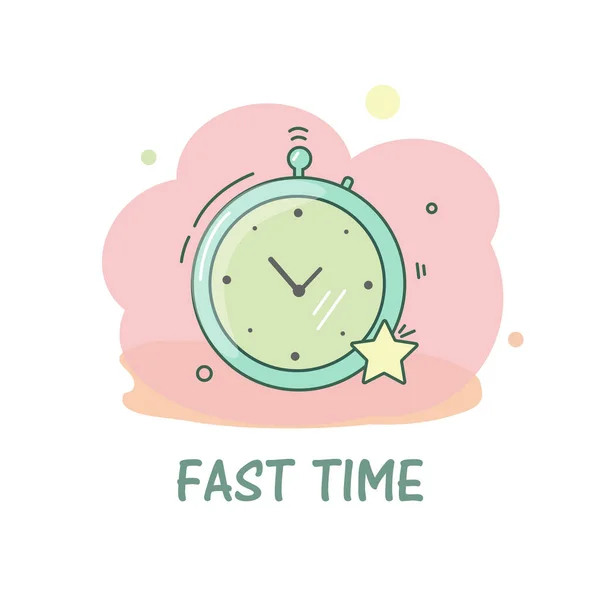 Stopwatch snelle tijd — Stockvector