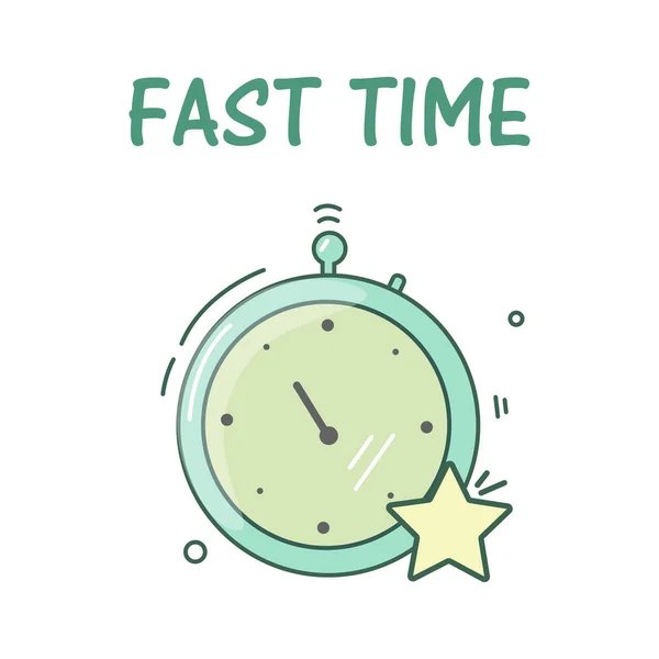 Stopwatch snelle tijd — Stockvector