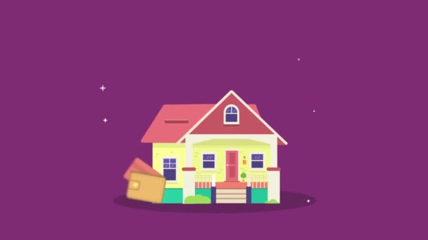 Mortgage loan concept house real estate — Stock Footage Mortgage loan concept house real estate Royalty Free Stock Video