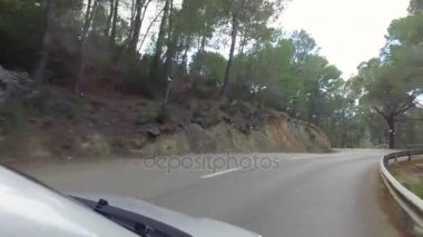 Mediterranean ada sürüş üzerinde yol virajlı yılan gibi 