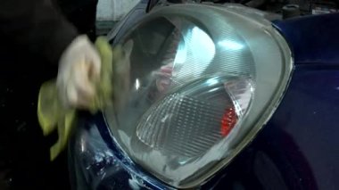 otomatik mekanik parlatma, temizlik, araba ön far yenileme