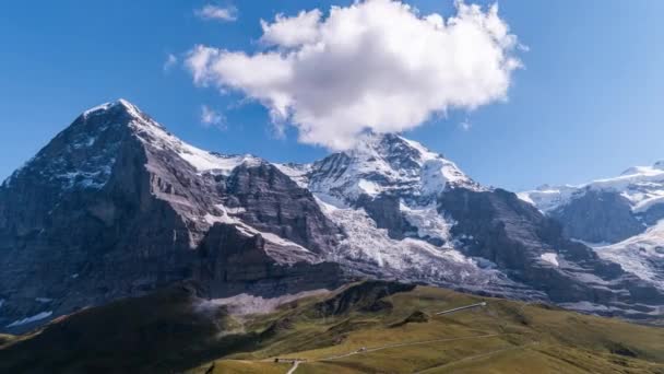Eiger, Monch och Jungfrau - tid förfaller Video — Stockvideo