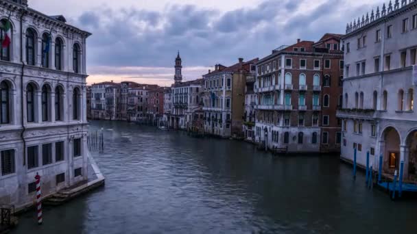 Grand Canal Venedik - Time Lapse Video — Stok video