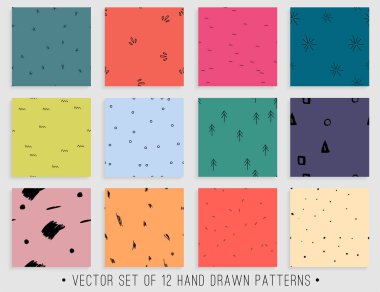 artalanları için dikişsiz desen koleksiyonu