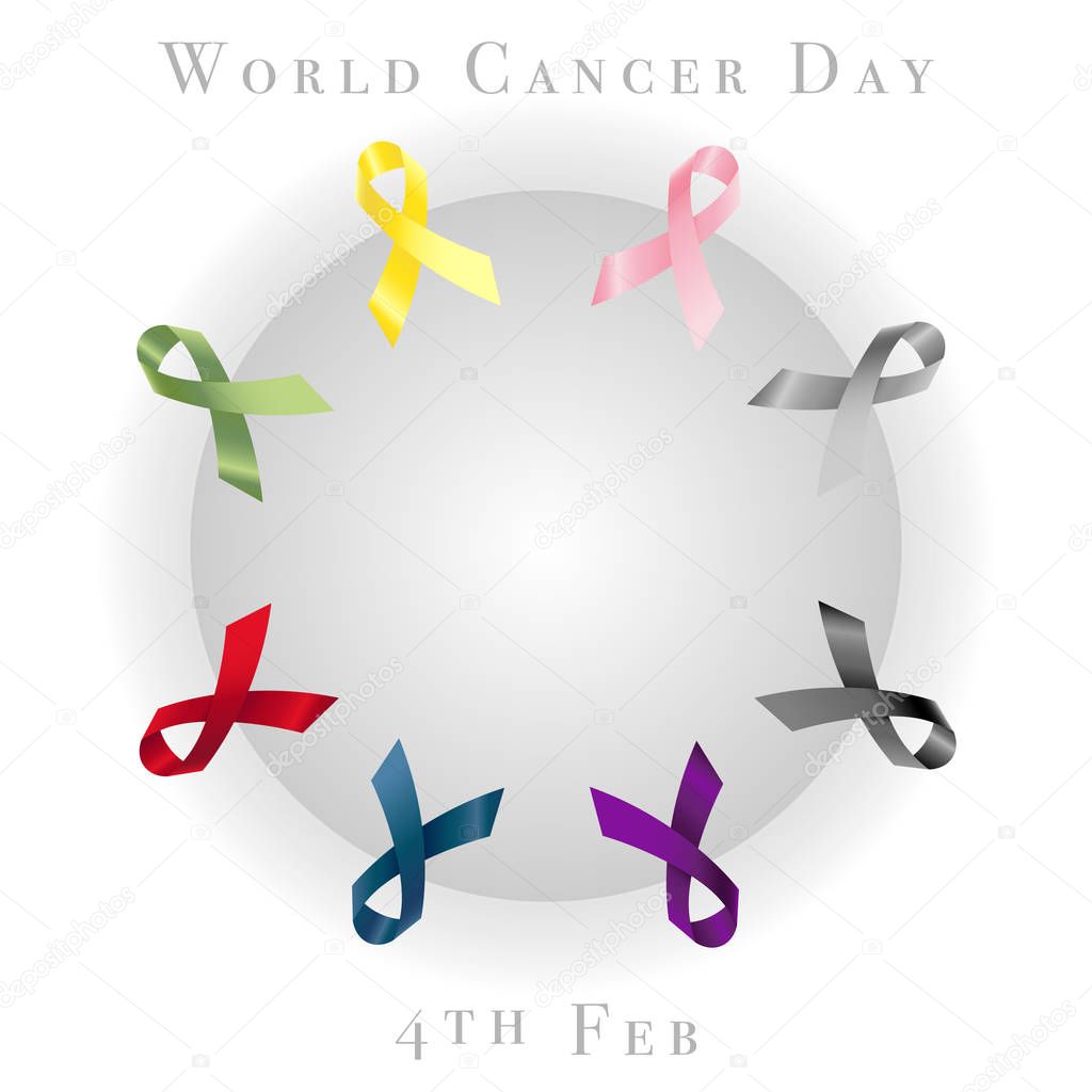 ribbons world cancer day 