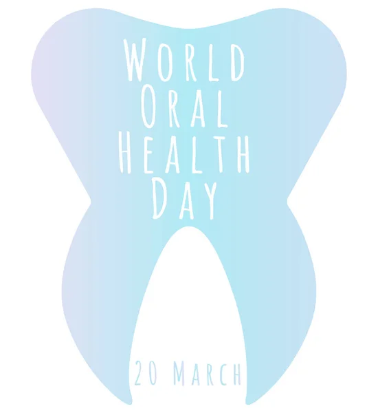 Всесвітній день здоров'я порожнини рота — стоковий вектор
