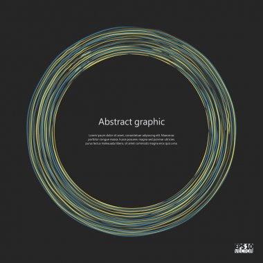 Grafik illüstrasyon geometrik desenli. Eps10 vektör çizim.