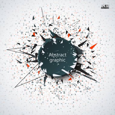 Geometrik desenli grafiksel çizim.