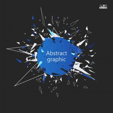 Geometrik desenli grafiksel çizim.