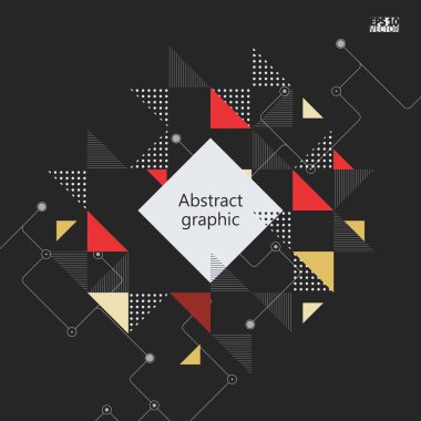 Grafik illüstrasyon geometrik desenli. Eps10 vektör çizim.