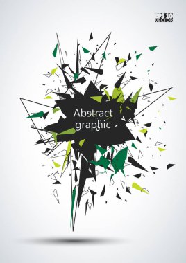 Geometrik desenli grafiksel çizim.