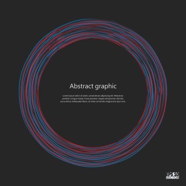 Grafik illüstrasyon geometrik desenli. Eps10 vektör çizim.