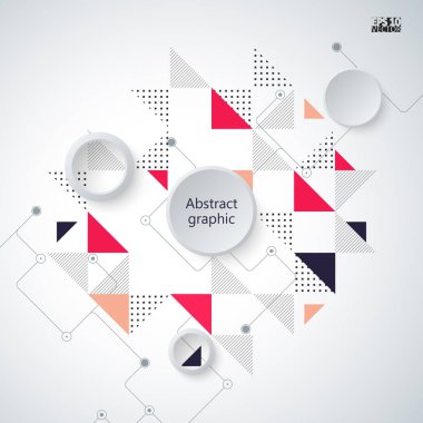 Grafik illüstrasyon geometrik desenli. Eps10 vektör çizim.