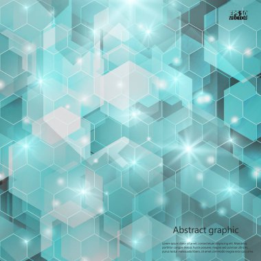 Grafik illüstrasyon geometrik desenli. Eps10 vektör çizim.