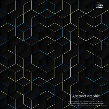 Grafik illüstrasyon geometrik desenli. Eps10 vektör çizim.